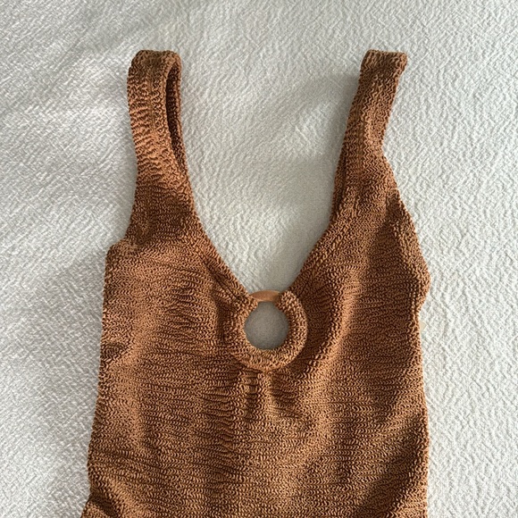 Hunza G Celine Swim With Tonal Hoops
Metallic Cocoa, BRAND NEW, $260 - Picture 8 of 10